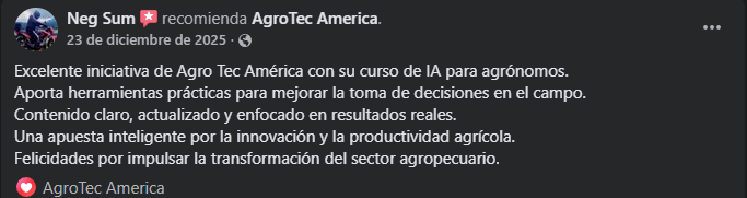 Opinión de un alumno de AgroTec America