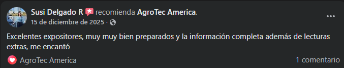 Opinión de un alumno de AgroTec America