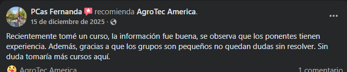 Opinión de un alumno de AgroTec America