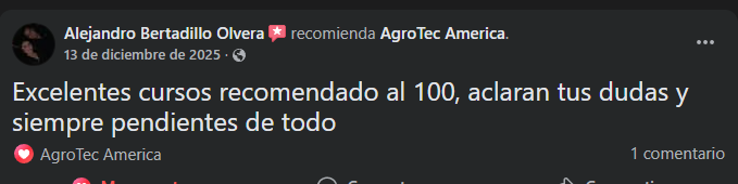 Opinión de un alumno de AgroTec America